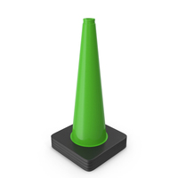 Traffic Cone Green PNG & PSD Images