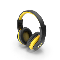 Headphones Yellow PNG & PSD Images