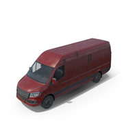 Generic Rusted Euro Long Panel Van PNG & PSD Images