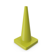 28 Inch Traffic Cone Yellow PNG & PSD Images