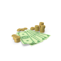 Money With Coins PNG & PSD Images