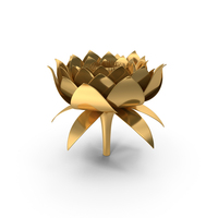 Lotus Flower  Icon Gold PNG & PSD Images