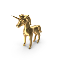 Gold Unicorn PNG & PSD Images