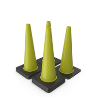 Traffic Cone Green PNG & PSD Images