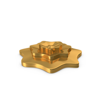 Abstarct Step Model Icon Gold PNG & PSD Images
