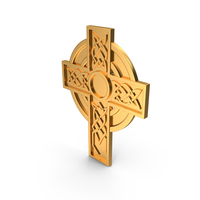 Celtic Cross Gold PNG & PSD Images