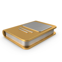 Gold Cartoon Book PNG & PSD Images