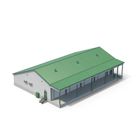 Green Industrial Building PNG & PSD Images