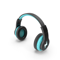 Headphones Blue Open PNG & PSD Images