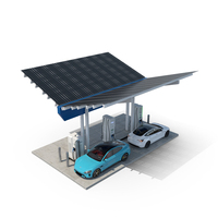 EVgo Fast Charging Station and Electric Cars PNG & PSD Images