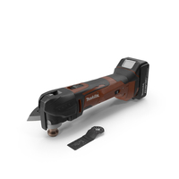Makita Oscillating Multi Tool Orange PNG & PSD Images