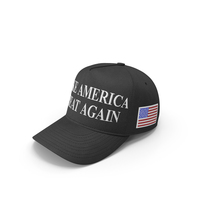 Trump Baseball Cap Black No Signature PNG & PSD Images