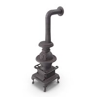 Vintage Potbelly Wood Stove Old PNG & PSD Images