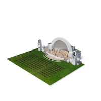 Washington Park Band Shell And Speaker Podium With Fur PNG & PSD Images