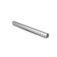 Round Bar Deform Short 1x10 Chrome PNG & PSD Images