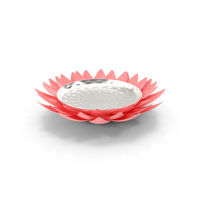 Lotus Silver Metal Urli Bowl Festive Decoration PNG & PSD Images