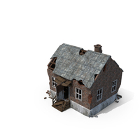 Destroyed Zombie Country House PNG & PSD Images
