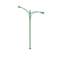 Green Street Light Pole PNG & PSD Images