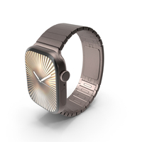 Apple Smartwatch 10 Slate Titanium Display On PNG & PSD Images