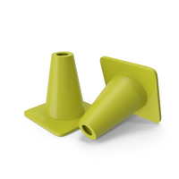6 Inch Traffic Cone Yellow PNG & PSD Images