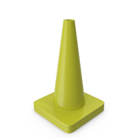 18 Inch Traffic Cone Yellow PNG & PSD Images