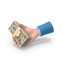 Japan 10000 Yen Holding Giving Bill Money PNG & PSD Images