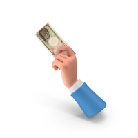 Holding Japan 10000 Yen Note Money PNG & PSD Images