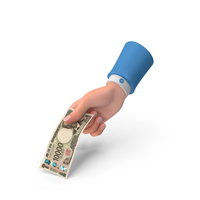 Right Hand Giving Japan 10000 Yen Note Money PNG & PSD Images