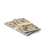 Two Currency Japan 10000 Yen Block Money PNG & PSD Images