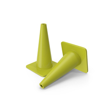 18 Inch Traffic Cone Yellow PNG & PSD Images