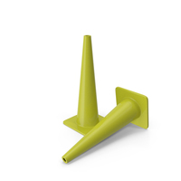 36 Inch Traffic Cone Yellow PNG & PSD Images