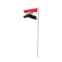 Yemen Flag Pole PNG & PSD Images