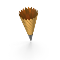 Cone Shape Icon Gold PNG & PSD Images