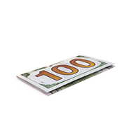 Bill 100 US Dollar Note Ground Fold PNG & PSD Images