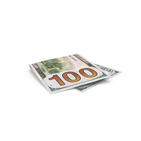 Single 100 US Dollar Note Fold Ground PNG & PSD Images