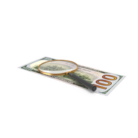 Single 100 US Dollar Note Magnify Find PNG & PSD Images