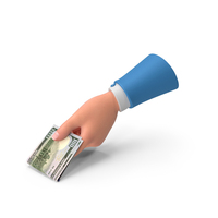 Two 100 US Dollar Notes Giving Hand PNG & PSD Images