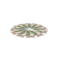 Circlular Arranged 100 US Dollar Notes Back Few PNG & PSD Images