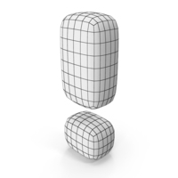 Wireframe Exclamation Mark PNG & PSD Images