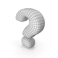Wireframe Question Mark PNG & PSD Images