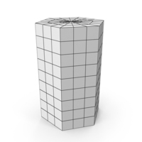 Wireframe Hexagonal Prism PNG & PSD Images