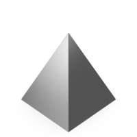 Silver Square Pyramid PNG & PSD Images