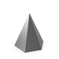 Silver Hexagonal Pyramid PNG & PSD Images