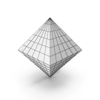 Wireframe Octahedron PNG & PSD Images
