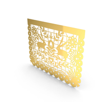 Mexican Fiesta Decorations Gold PNG & PSD Images