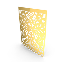Mexican Fiesta Decorations Gold PNG & PSD Images
