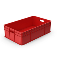 Red Fruit Crate PNG & PSD Images