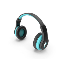 Headphones Blue Open PNG & PSD Images