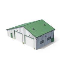 Green Industrial Building PNG & PSD Images