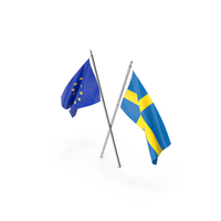 Europe And Sweden Flags PNG & PSD Images